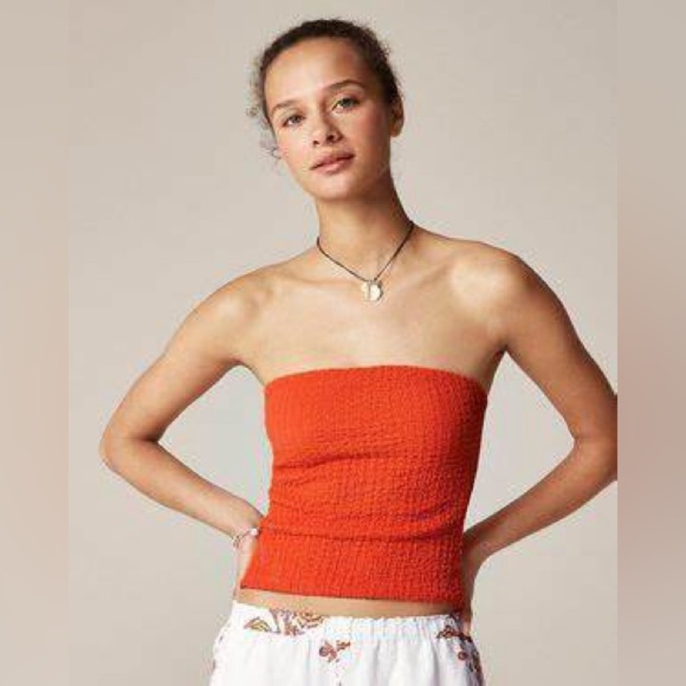 J.Crew Bubble-knit tube top CK302